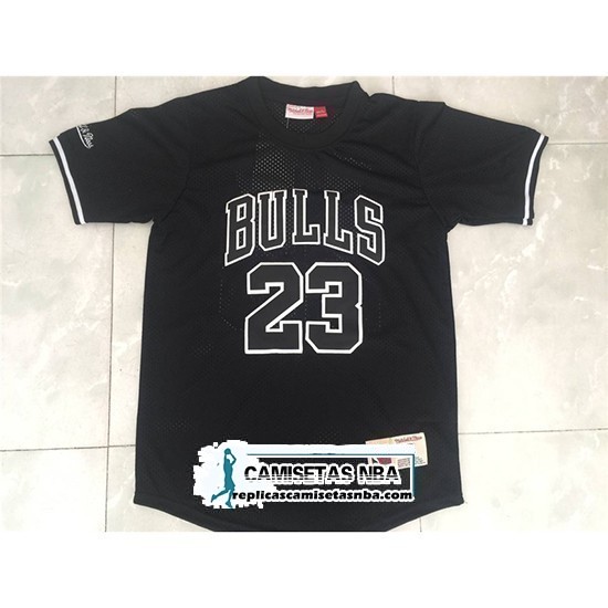 Camiseta Manga Corta Bulls Michael Jordan Negro